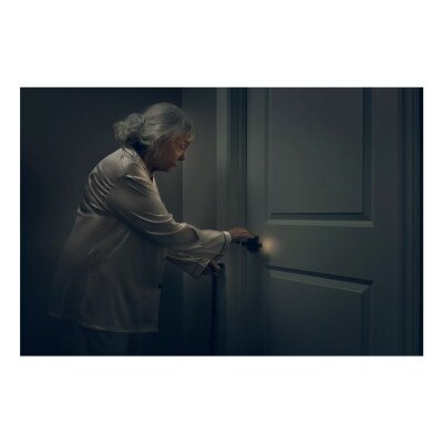 Kwikset Halifax LED Motion Activated Passage Lever, Black Matte